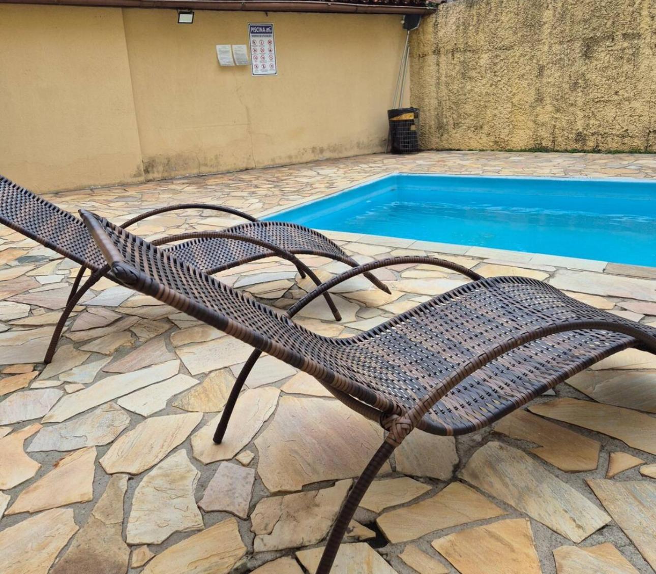 Lindo tríplex centro com piscina churrasqueira em condomínio 90m2 Ubatuba Exterior foto
